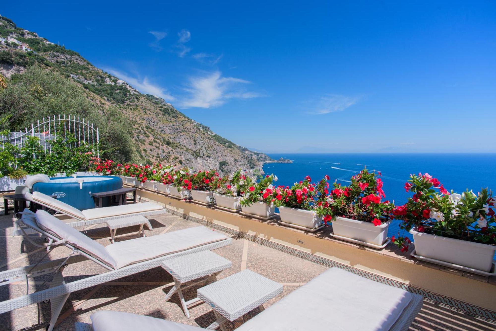 Villa Cristina -No Steps-Amalfi Coast Views -Hot Tube 普莱亚诺 外观 照片