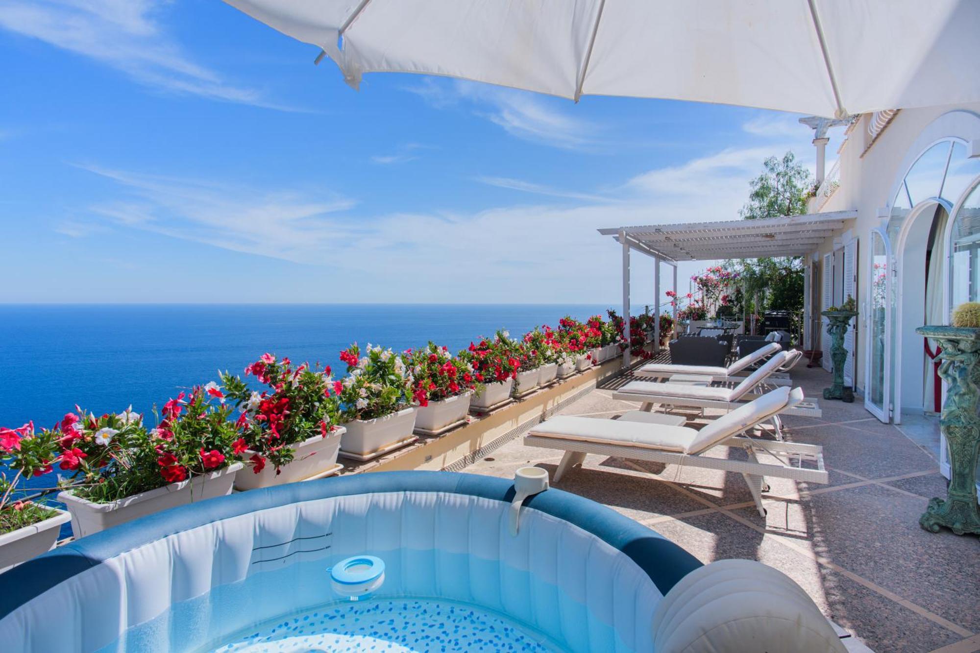Villa Cristina -No Steps-Amalfi Coast Views -Hot Tube 普莱亚诺 外观 照片