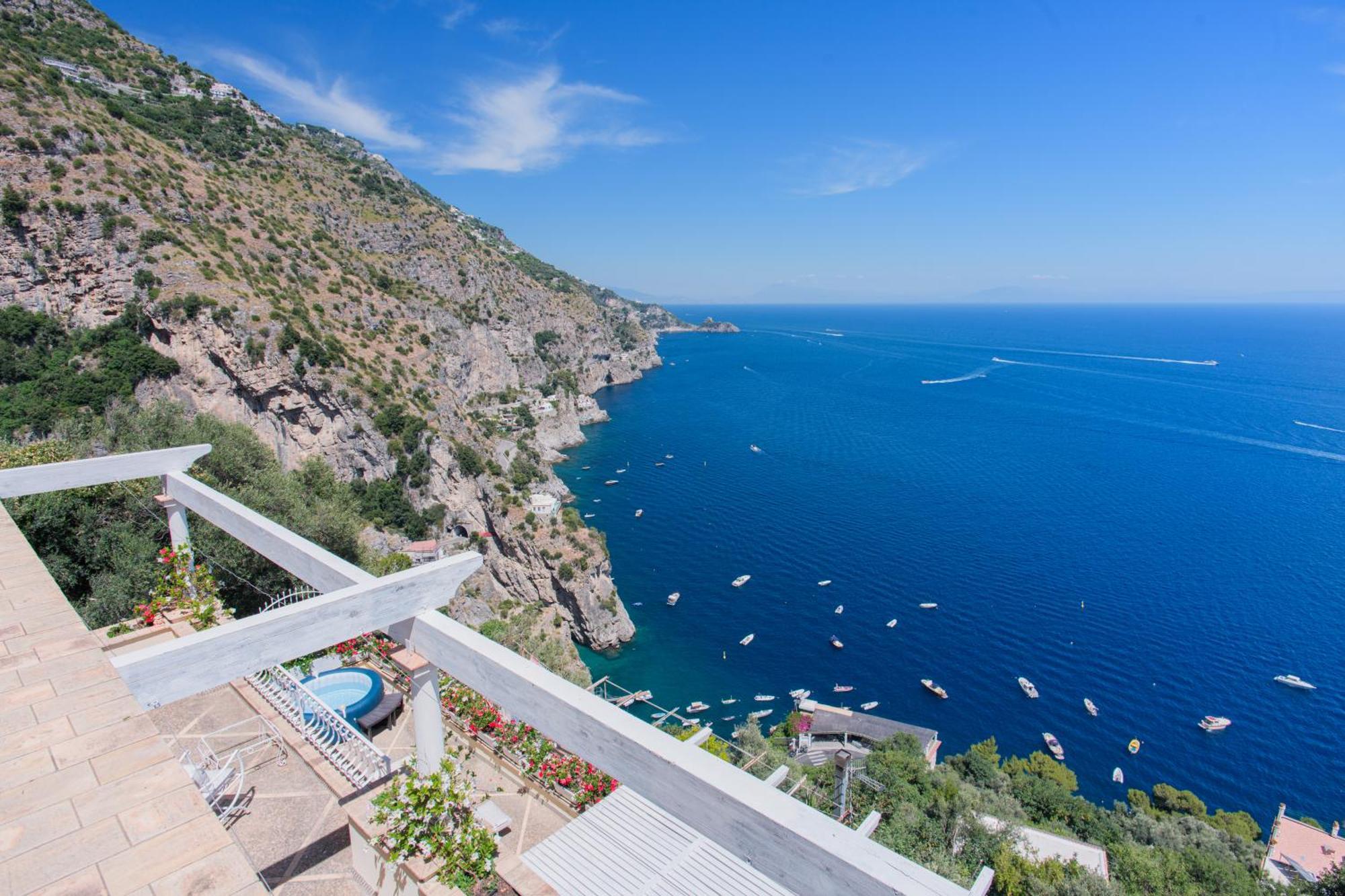 Villa Cristina -No Steps-Amalfi Coast Views -Hot Tube 普莱亚诺 外观 照片